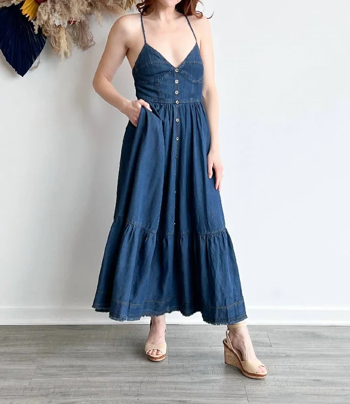 Sere Maxi Dress In Blue