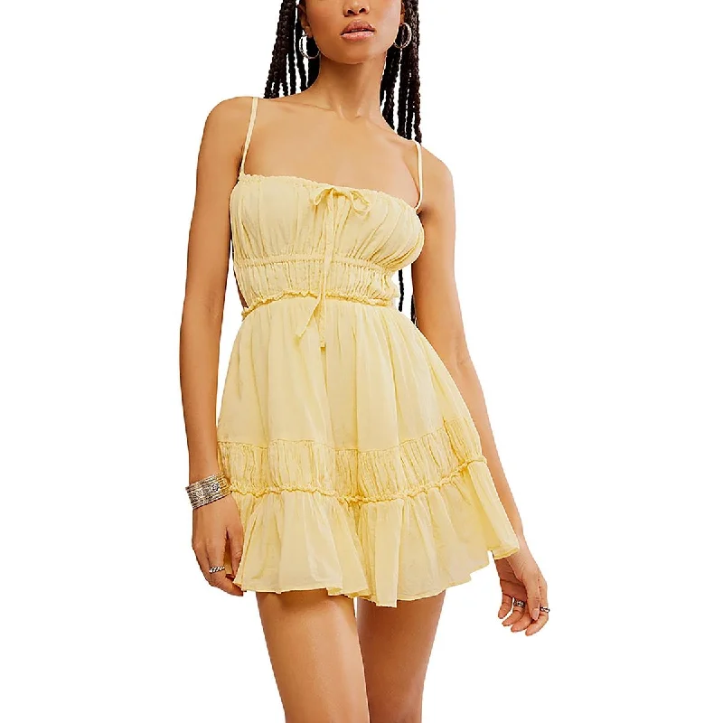 Womens Mini Halter Mini Dress