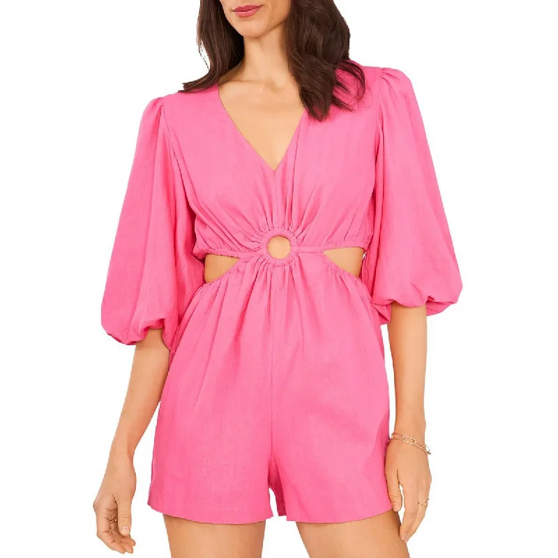 1.State Womens Cut Out V Neck Romper