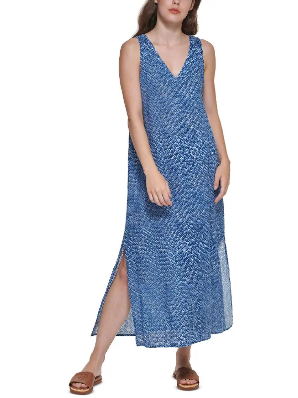 Womens Printed Long Maxi Dress