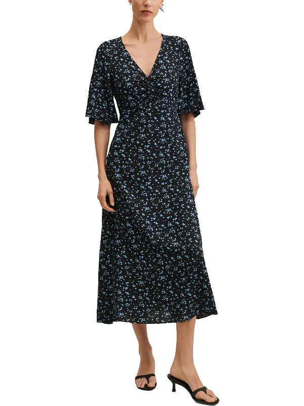 Womens Printed Long Maxi Dress