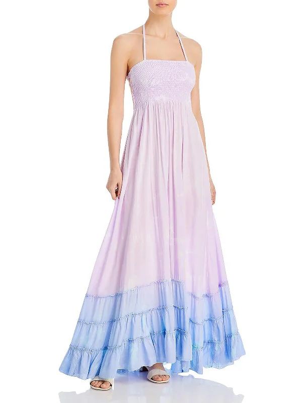 Belleni Womens Ombre Beachwear Maxi Dress