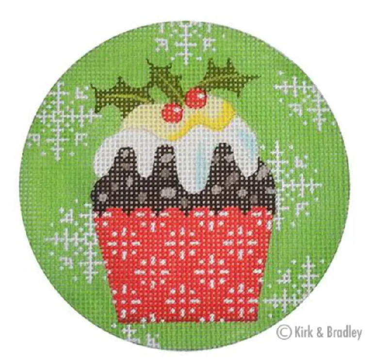 KB256 Christmas Holly Cupcake