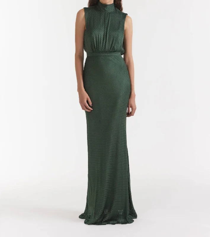 Fleur Maxi Dress In Emerald