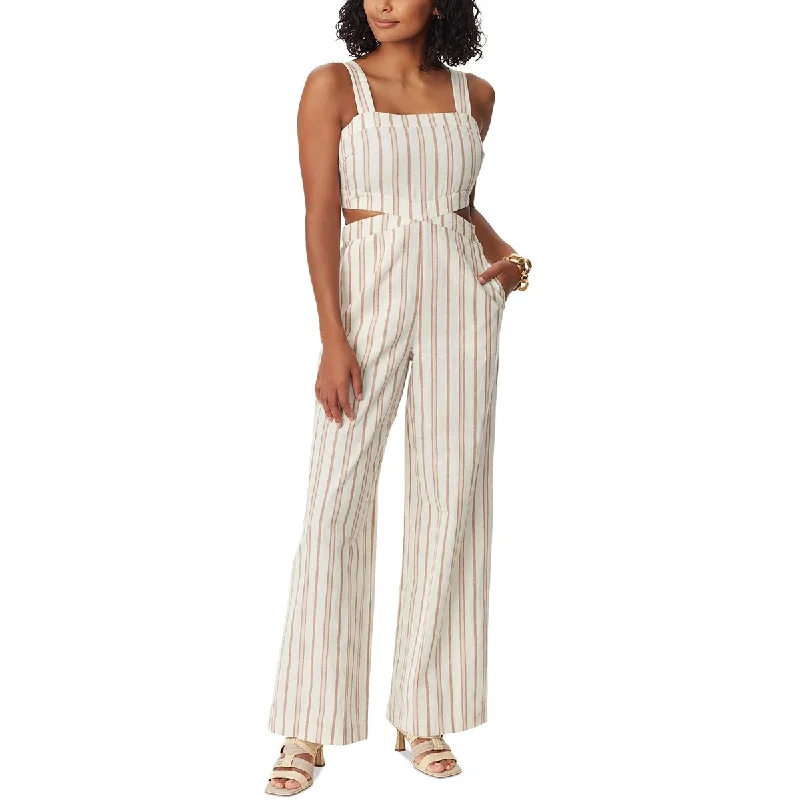 Sam Edelman Womens Cutout Wide Leg Jumpsuit