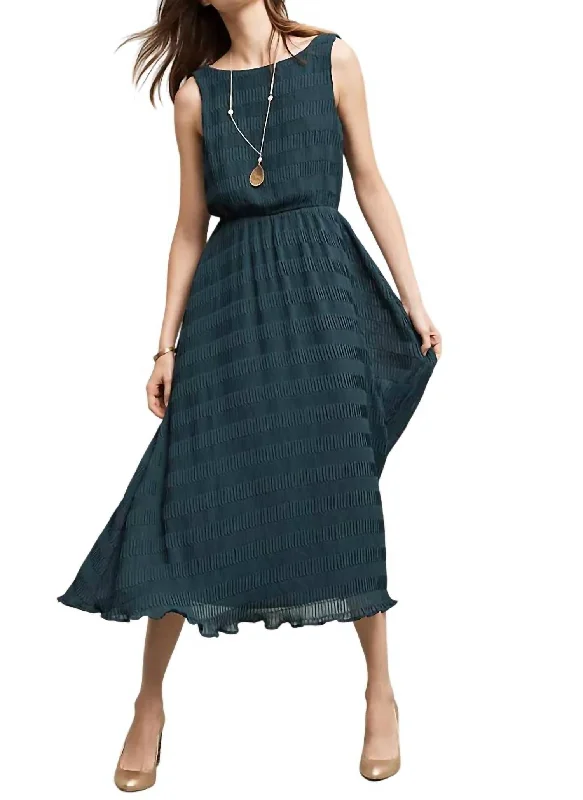 Beryl Midi Dress In Green/jade