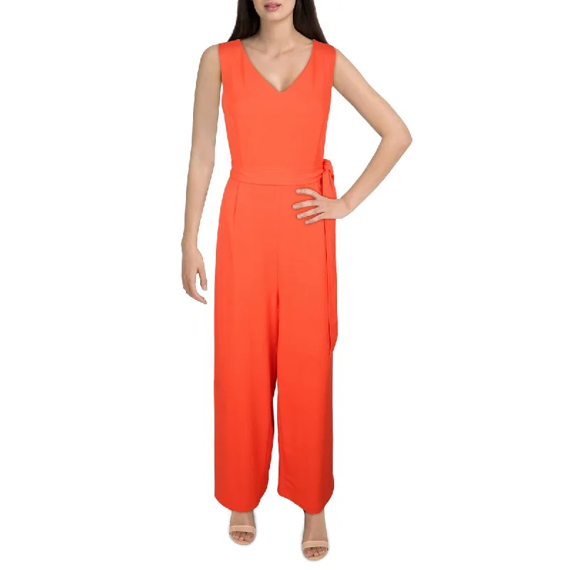 Calvin Klein Womens Sleeveless Crop Jumpsuit