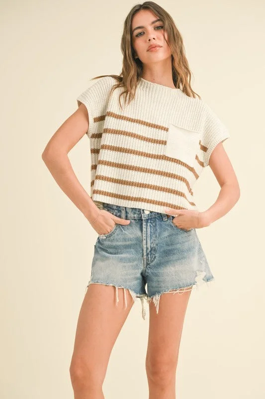 Kenzy Striped Knit Top