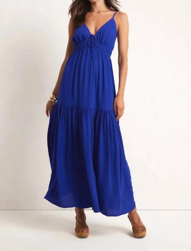 Lisbon Maxi Dress In Palace Blue