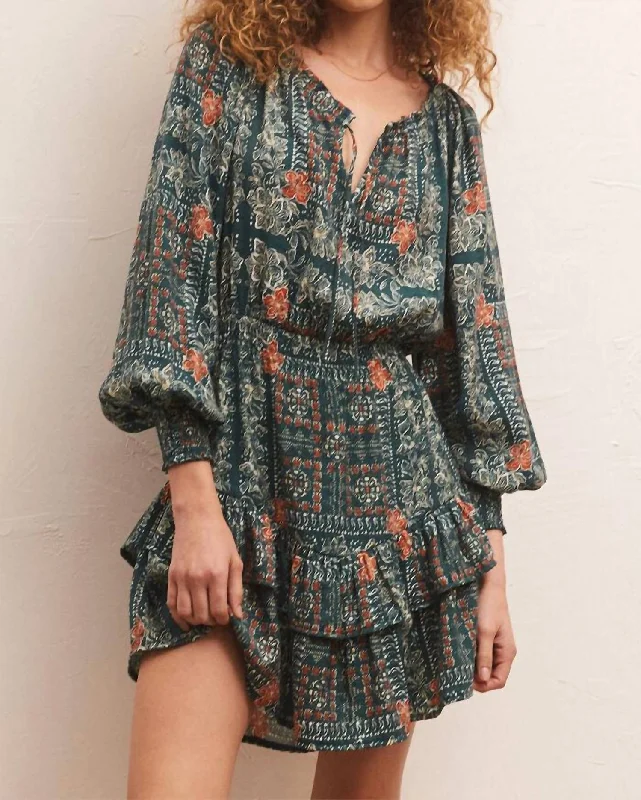 Jo Printed Mini Dress In Multi