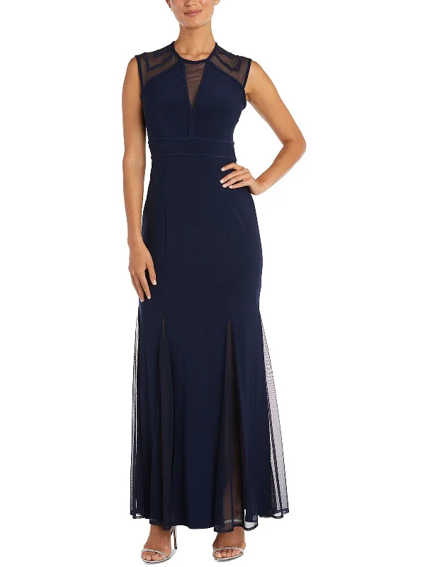 Womens Sleeveless High Waist Evening Dress