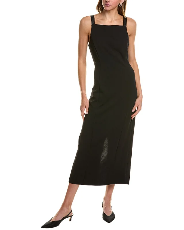 Isaac Mizrahi Satin Bow Midi Dress