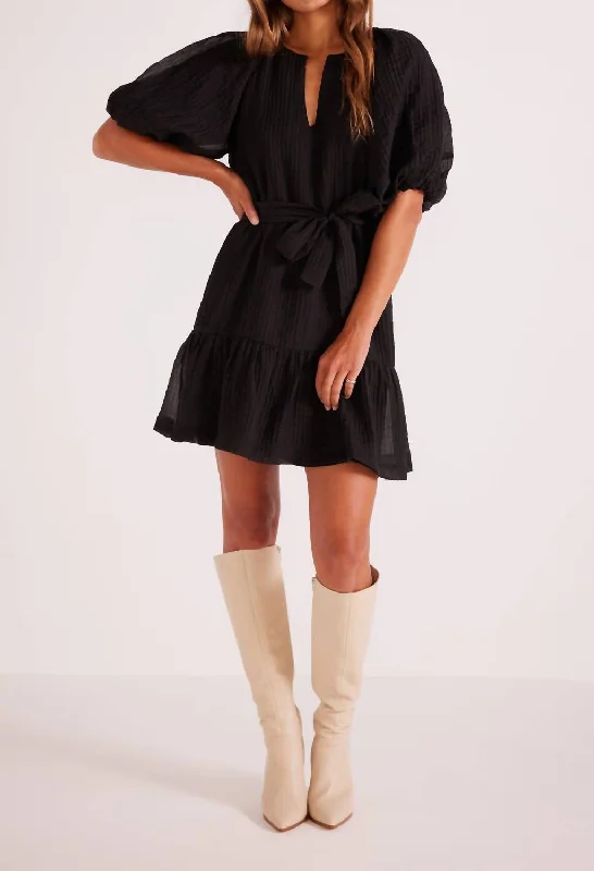 Raven Mini Dress In Black