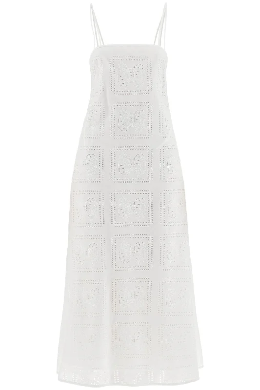 Tory Burch Women's Midi Lace Dress In Seven