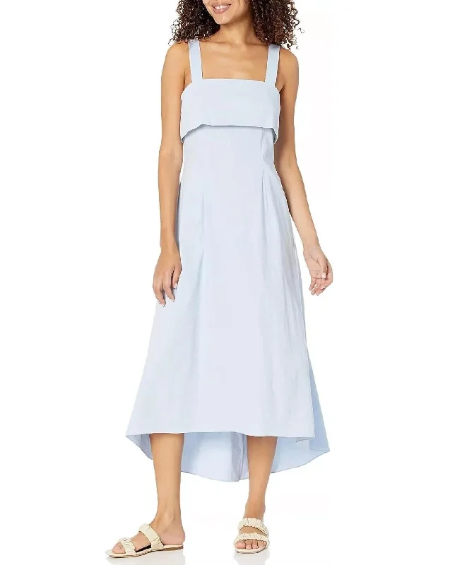 Flap Midi Dress In Breeze Eco Fresh Water