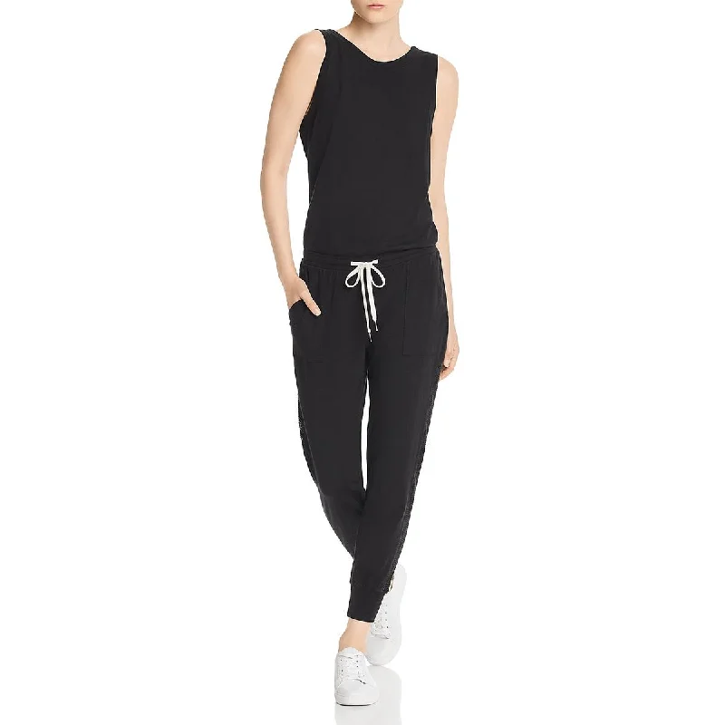 n:PHILANTHROPY Womens Dawn Mesh Inset Drawstring Jumpsuit