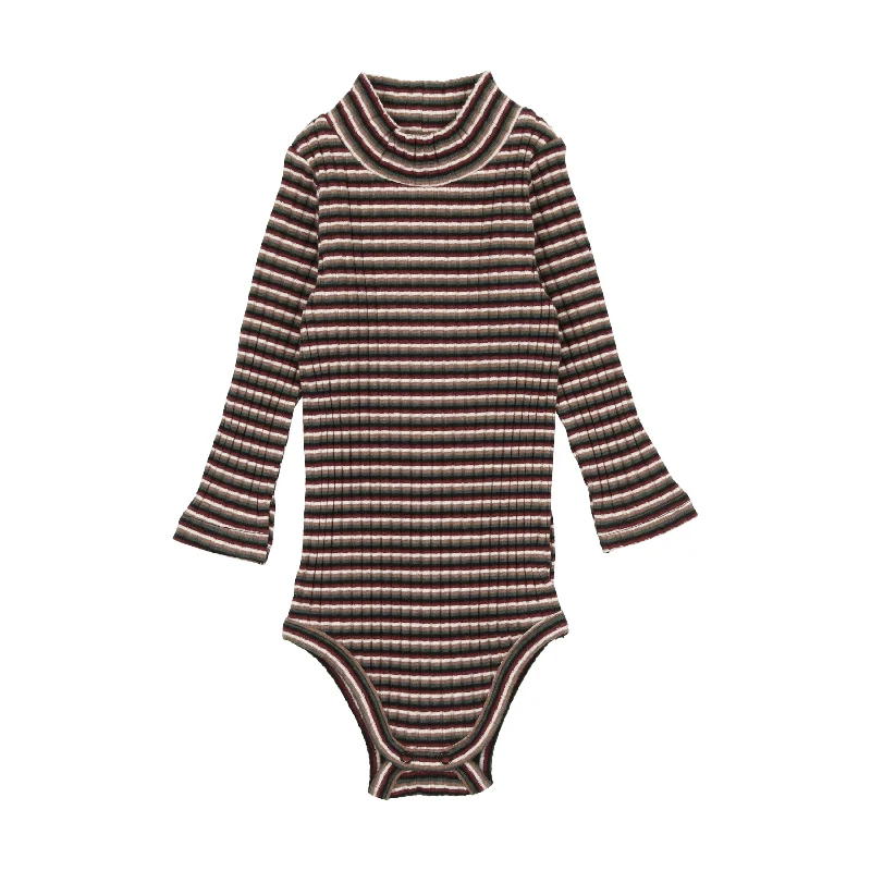 Lil Legs Stripe Mockneck Onesie - Multicolor