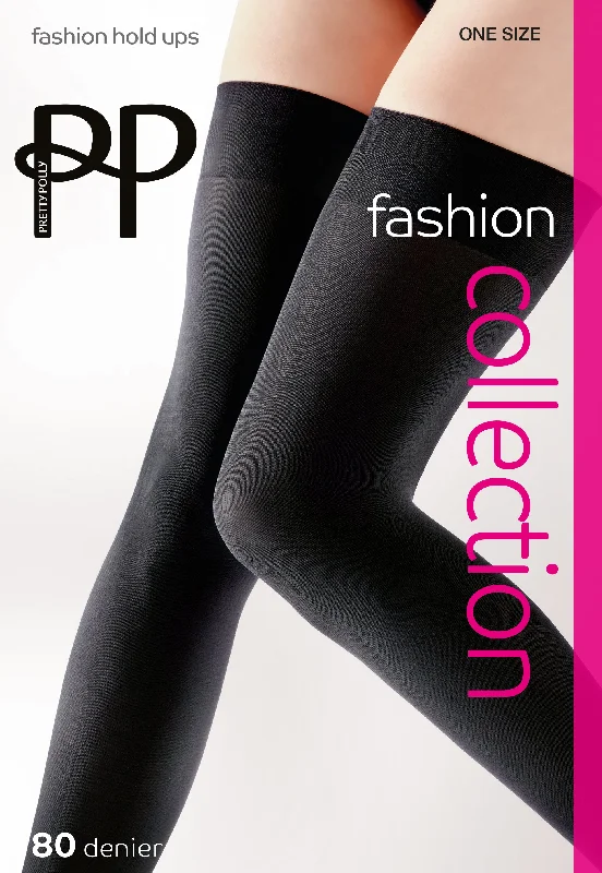 Pretty Polly 80 Denier Opaque Smooth Top Fashion Hold Ups