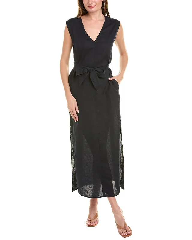 Splendid Mabel Linen-Blend Maxi Dress