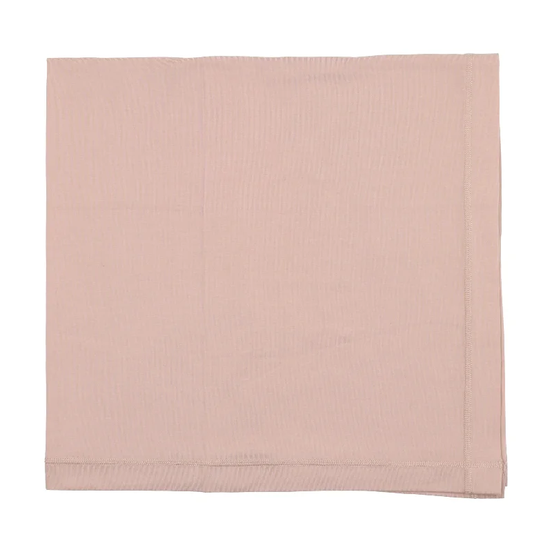 Lilette Brushed Cotton Blanket - Pale Pink