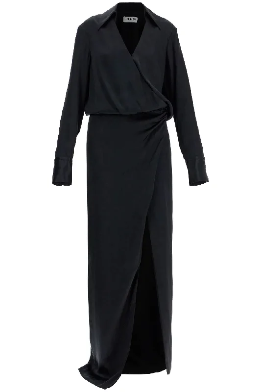 The Attico Women's  Long Sleeve Midi Dress With Side Slit