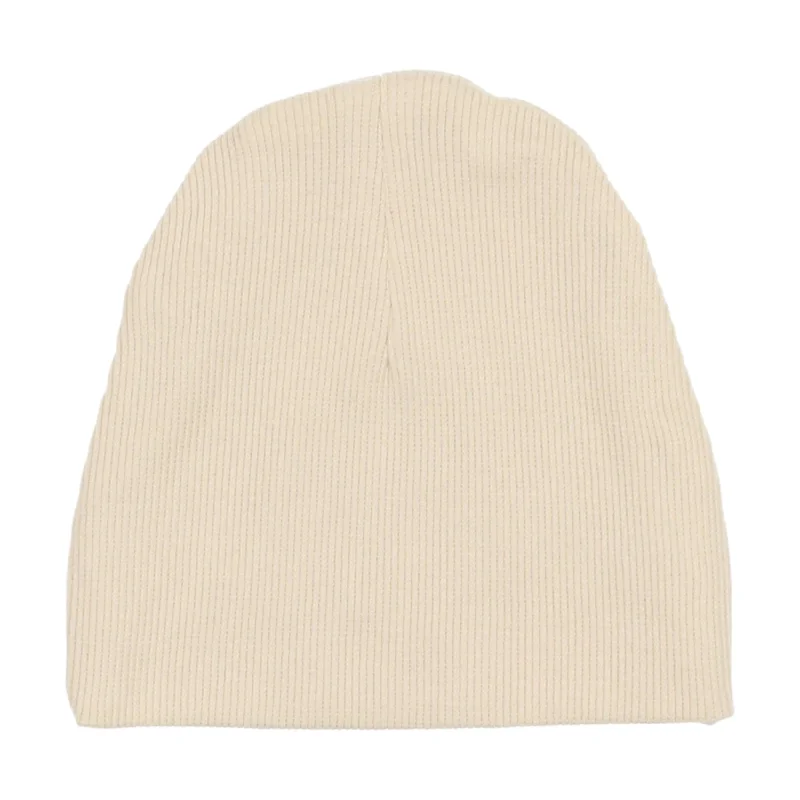 Lil Legs Ribbed Beanie - Ecru