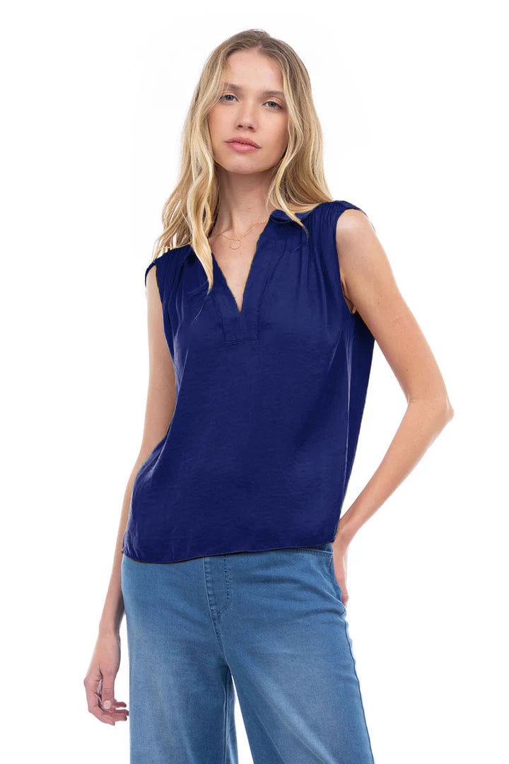 Randi Sleeveless V Neck Top