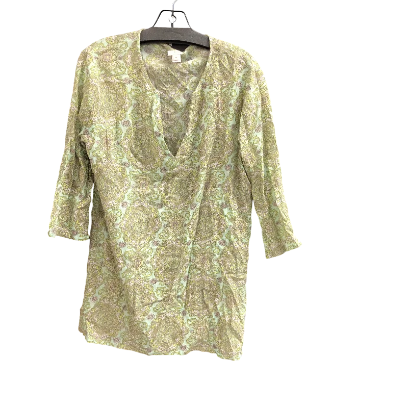 Tunic 3/4 Sleeve By J. Crew In Green, Size: M