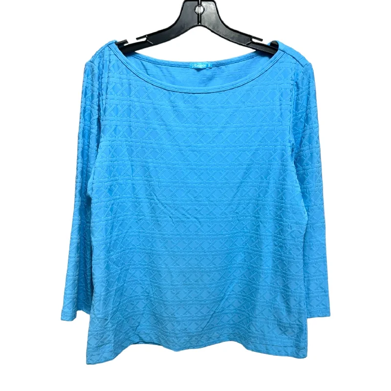 Top Long Sleeve By J Mclaughlin In Blue, Size: Xl