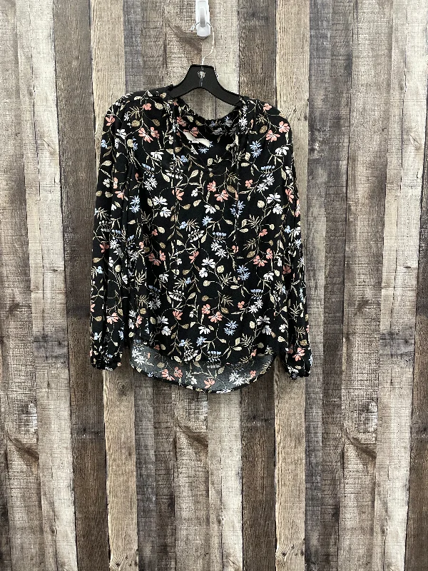 Top Long Sleeve By Loft In Multi-colored, Size: S