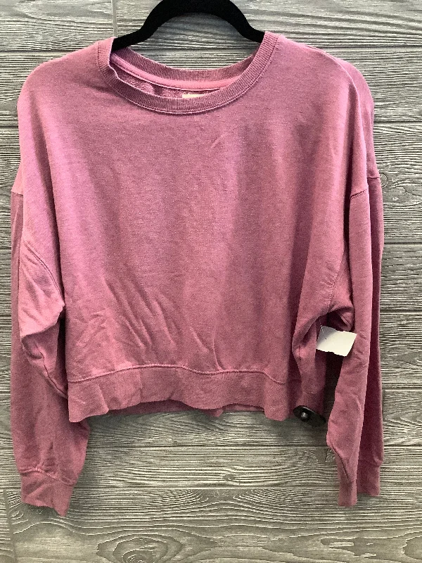 Top Long Sleeve By Thread And Supply In Pink, Size: M