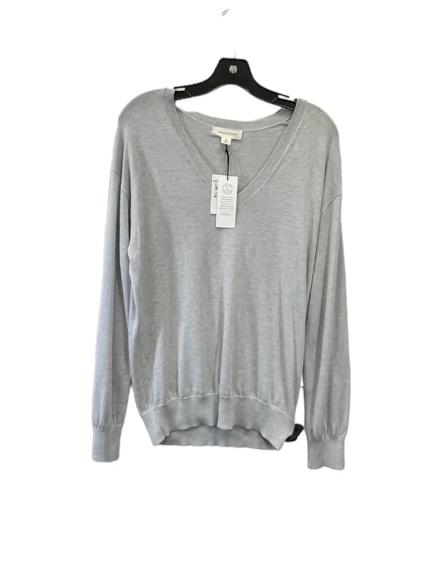 Top Long Sleeve By Treasure And Bond In Grey, Size: Xs